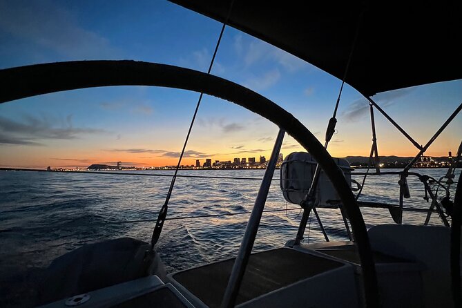 Sailboat ride for private groups in Barcelona - Pont del Petroli and the Badalona coast