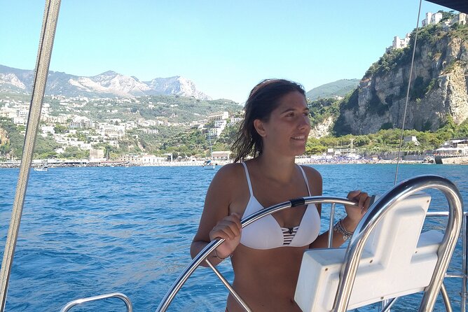 Sailing Amalfi Coast Therapy - Sailing toward Positano by wind and water