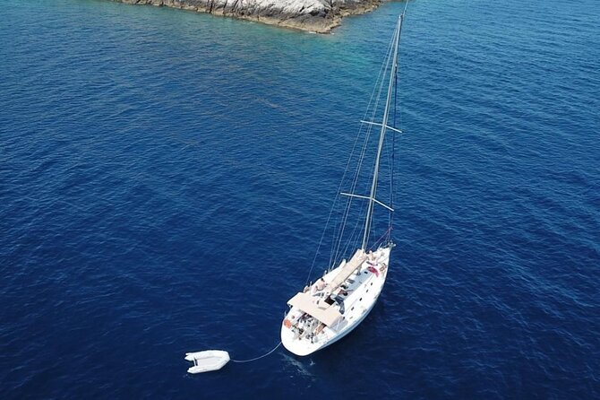 Sailing Boat Small Group Kleftiko and Sikia Cave West of Milos - Kalogries Beach is the first proper swim