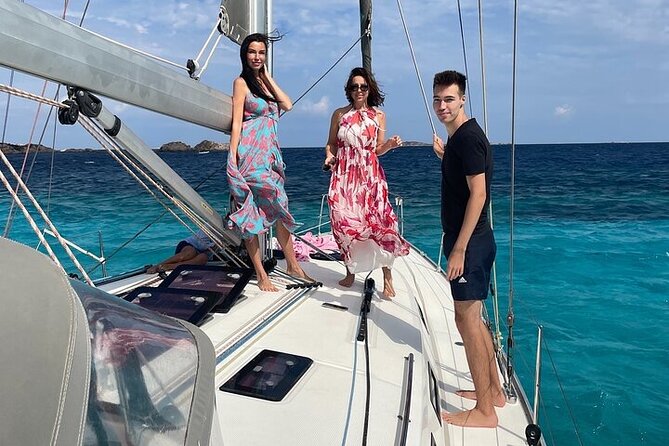 Sailing boat tour in the Maddalena Archipelago - Spargi and Cala Granara, the first swim