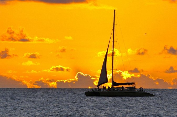 Sailing catamaran at Sunset of 2 hours Duration - Finding a good place on a boat for 104