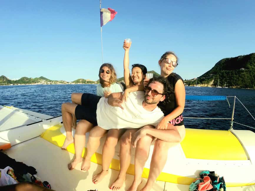 Sailing catamaran in La Baie des Saintes - What $88 buys you