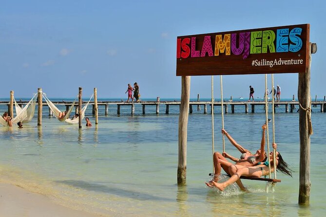 Sailing Catamaran Party to Isla Mujeres from Cancun - The catamaran ride across the Caribbean