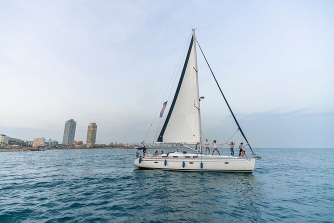 Sailing excursion Barcelona and visit to a winery in Alella - Returning to Barcelona by private minivan