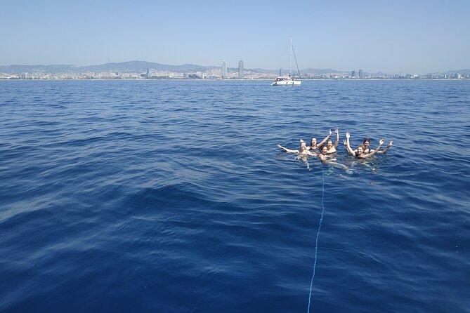 Sailing Experience in Barcelona with local captain - The offshore swim stop