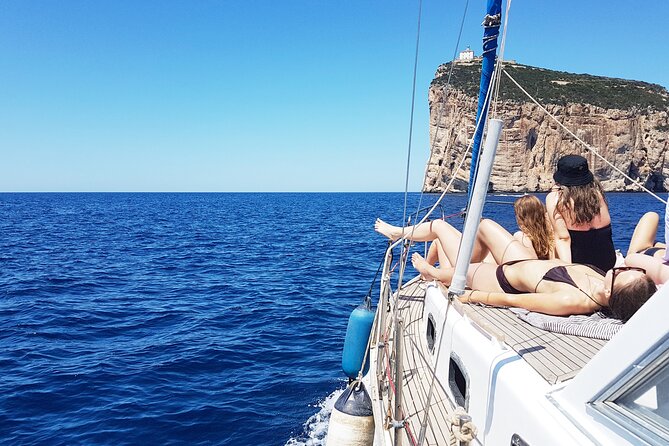 Sailing Experience to Capo Caccia from Alghero - Capo Galera: the first swim in clear water