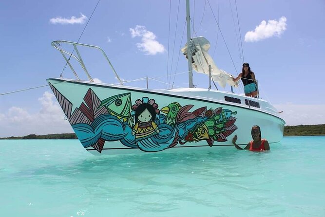 Sailing Tour through the Laguna de los Siete Colores - Cenote Negro, the lagoon’s dramatic first stop