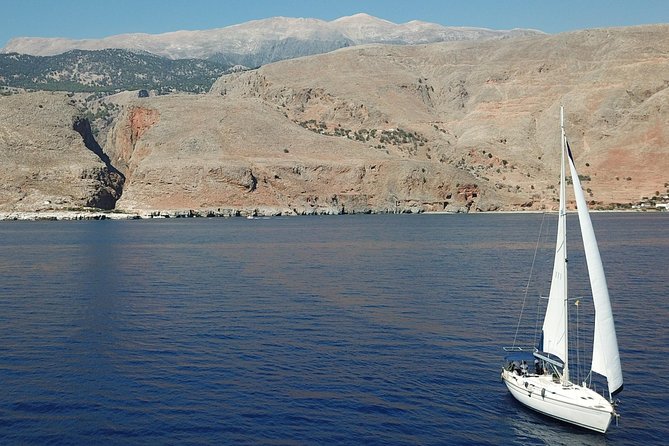 Sailing trip to the Top Coasts of Crete, Daily/Multi-day - Marmara Beach and its sea caves