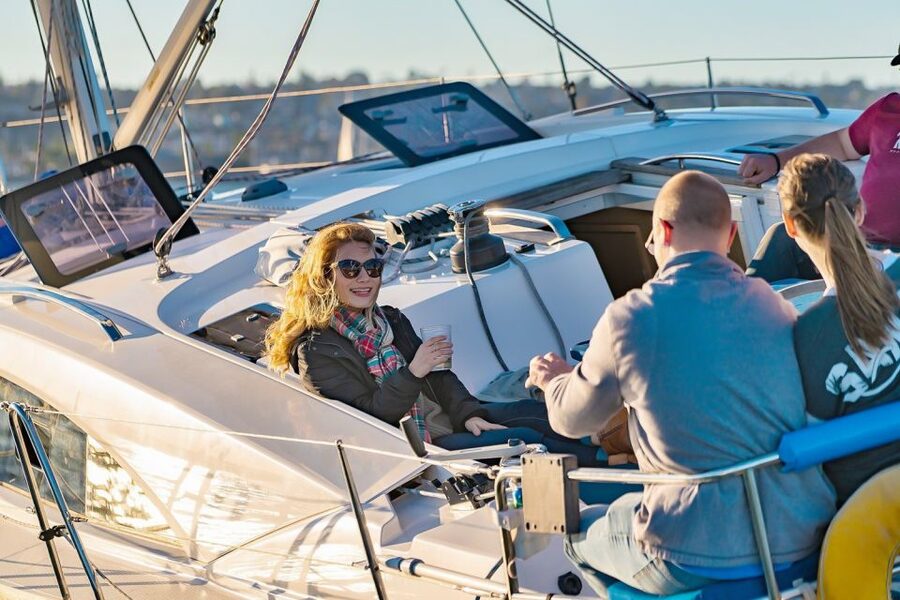 San Diego: Relax on a Morning, Day or Sunset Luxury Sail - Leaving the marina and getting comfortable