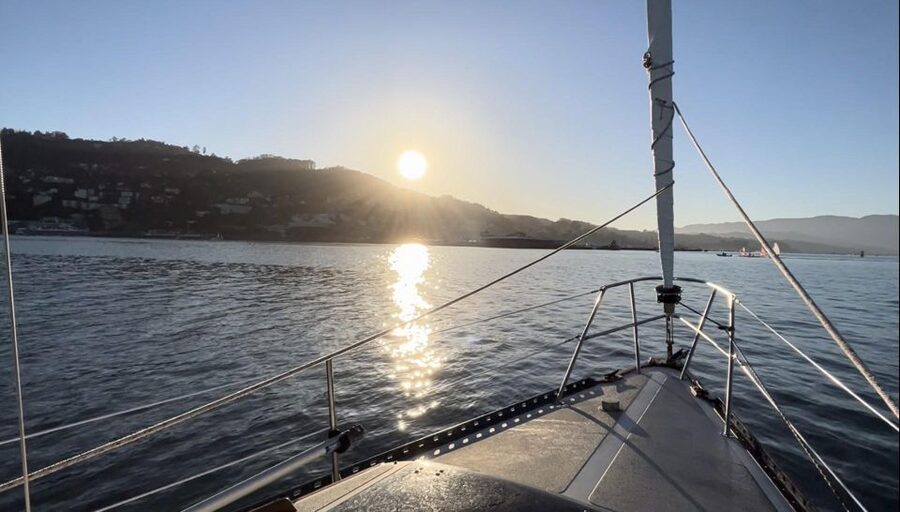 SAN FRANCISCO: (2hr) SUNSET Sailing Experience on SF Bay - Taking the wheel with Captain Will