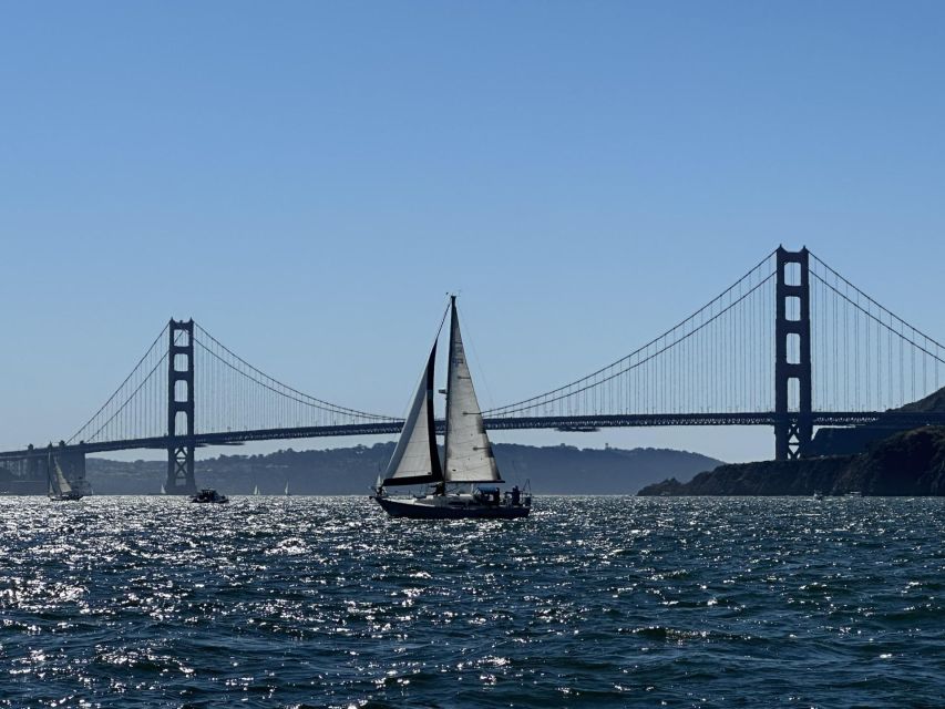 SAN FRANCISCO: (2hr) SUNSET Sailing Experience on SF Bay - Leaving the Yellow Ferry Dock in Sausalito