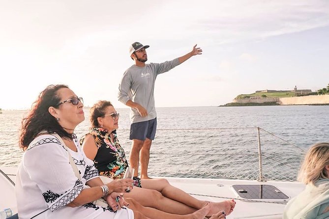 San Juan Catamaran Sunset Sail with Drinks Included - A small catamaran made for a quiet San Juan evening