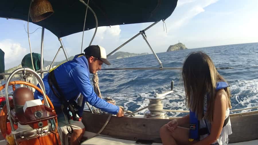 Santa Marta Bay: Sunset on a sail boat - Meeting Captain Dario at the International Marina