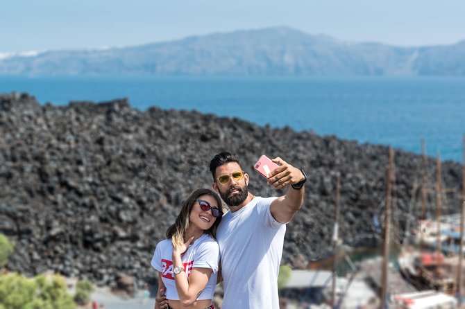 Santorini Caldera Sunset Sailing Cruise with Dinner and Wine - Hiking the volcanic island of Nea Kameni