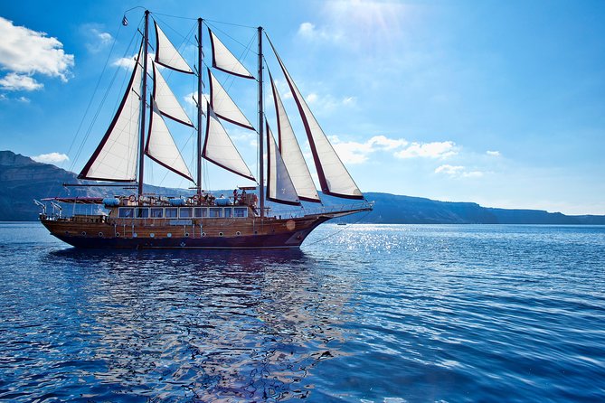 Santorini Caldera Sunset Sailing Cruise with Dinner and Wine - Dinner near Thirassia Bay