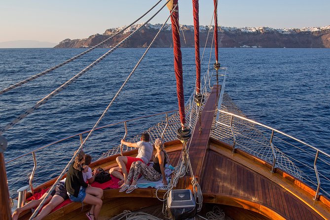 Santorini Caldera Sunset Sailing Cruise with Dinner and Wine - What the price includes, and what it does not