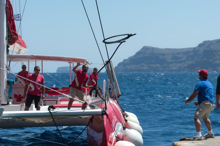Santorini: Dream Catcher 5-hour Sailing Trip in the Caldera - Who should book this five-hour cruise