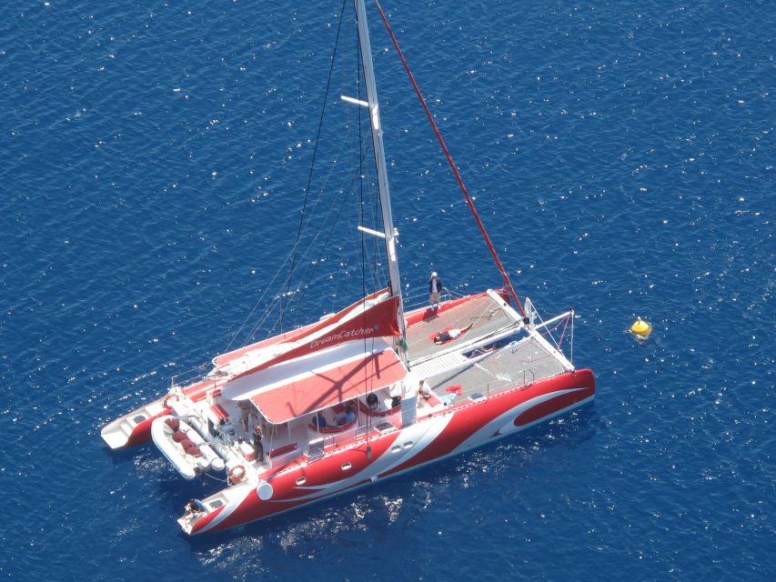 Santorini: Dream Catcher 5-hour Sailing Trip in the Caldera - Ancient Akrotiri and Santorini’s southern beaches