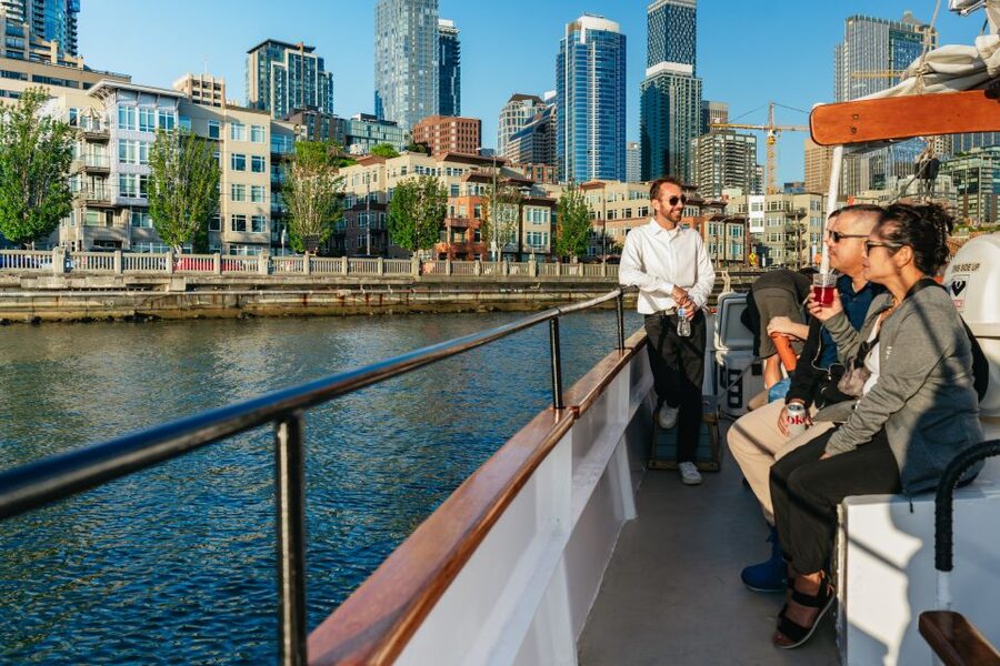 Seattle: Tall Sailboat Sunset Harbor Cruise - Setting sail with the wind in charge