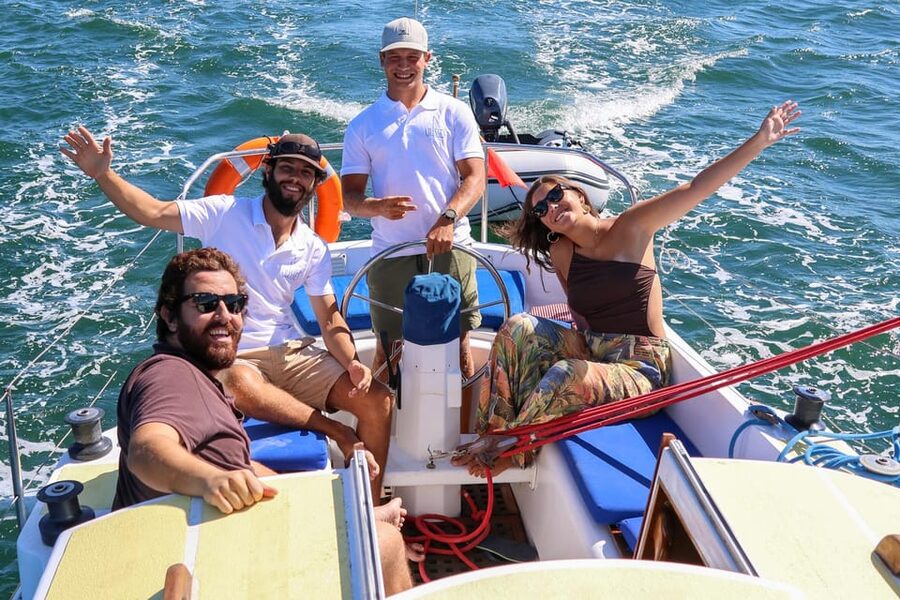 Sesimbra : Sailing Tour - Ribeiro do Cavalo Beach is the main reward