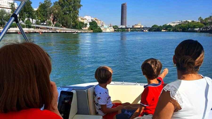 Seville: Sail the River. 100% private - A flexible return, with possible alternative drop-offs