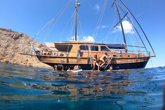 Shared Mykonos Sail Cruise to Delos and Rhenia Islands - Sailing toward Delos, Greece’s ancient island center