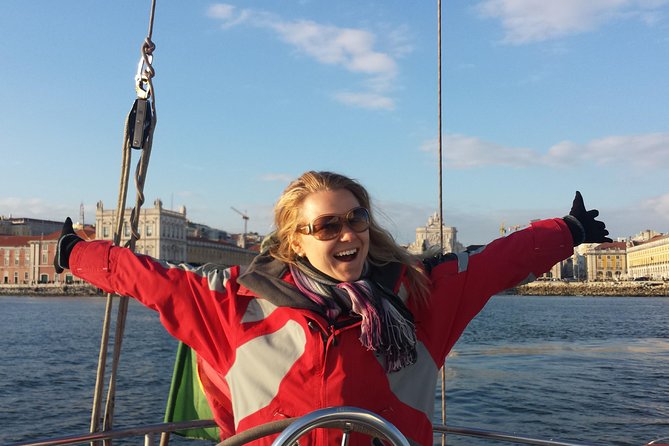 Sight Sailing in Lisbon - The 25 de Abril Bridge and Christ the King