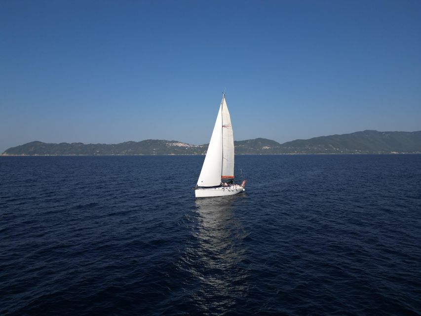 Skiathos: Private Sailing Trip with Lunch and Snorkeling - Tsougrias provides the first swim