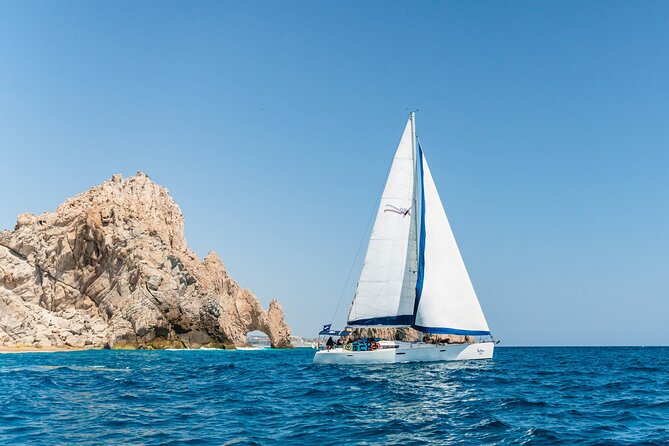 Snorkel in Luxury Sailing Boat + Food and Premium drink! - Sailing from the Cabo San Lucas marina