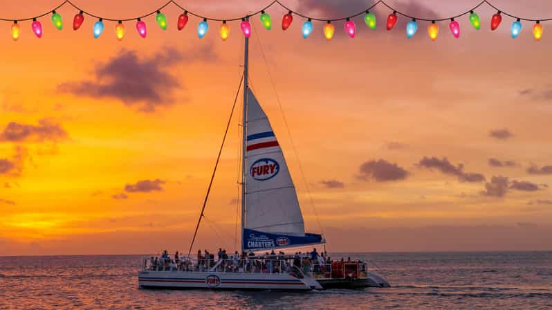 St Augustine: Nights of Lights Sail w Live Music& Sunset Opt - Boarding at 250 Vilano Road