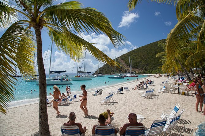 St. John Jost Van Dyke & Soggy Dollar Snorkel Sail with Breakfast - Westin - Leaving St. John with breakfast and island views
