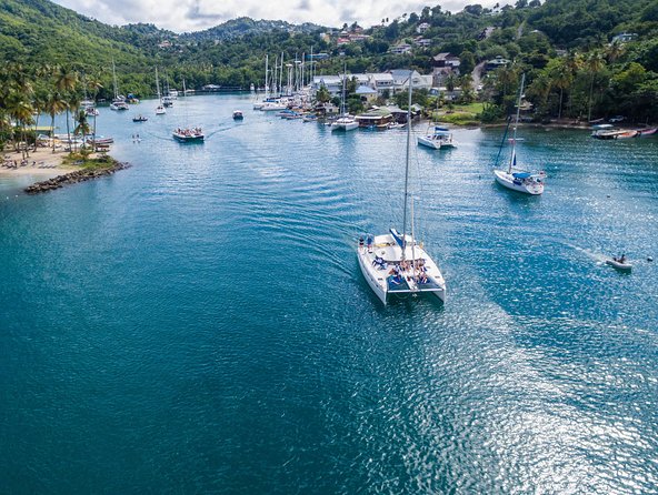 St Lucia Catamaran Day Sailing and Sightseeing Tour - Getting to the marina from a North Island hotel
