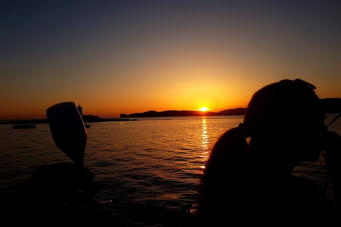 Sunset and Aperitif on a Sailing Boat in Alghero - Isolotto della Maddalena and the sunset swim