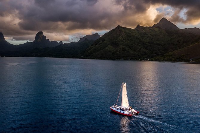 Sunset Cruise : Moorea Sailing on a Catamaran named Taboo - Cook’s Bay and the northern coast
