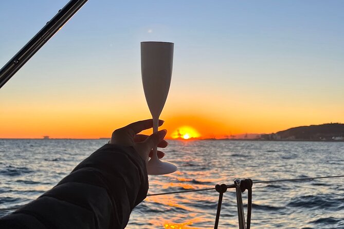 Sunset Sailboat Tour along the Coast with Open Bar - The Sagrada Família from offshore