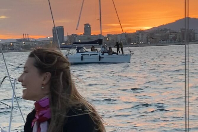 Sunset Sailboat Tour along the Coast with Open Bar - Montjuïc viewed from the water