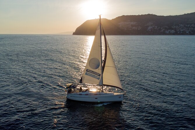 Sunset sailing along the cliffs of Maro- Private - What the two-hour route feels like