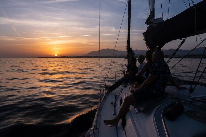 Sunset Sailing along the Marbella coast from Puerto Banus - Sunset, moonrise, and the chance of dolphins