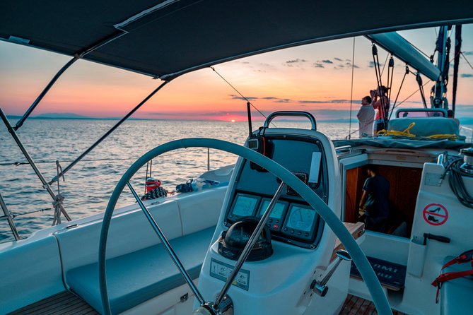 Sunset Sailing Cruise Halkidiki (3 hours) - Open water, sunset, and the single main stop