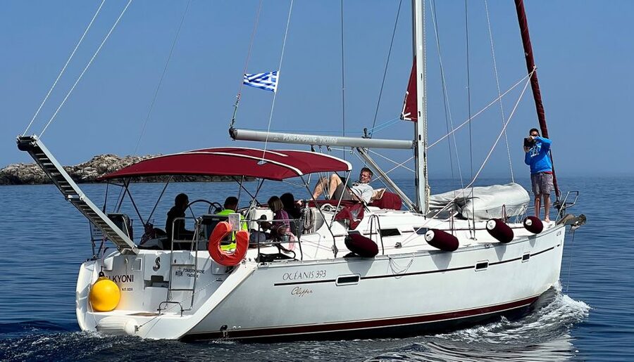 Sunset Sailing Cruise in Halkidiki - The first part of the cruise: sailing toward Kassandra and Sithonia