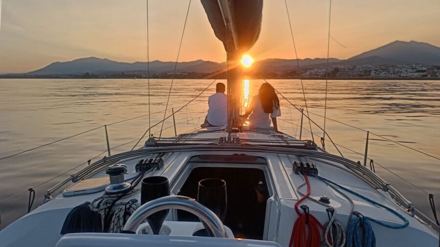 Sunset Sailing in Private Sailboat Puerto Banus Marbella - Along Marbella’s Golden Mile