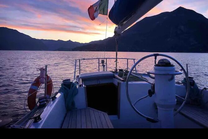 Sunset sailing on lake Como with Private Skipper - Sunset, Prosecco, and the Italian aperitivo