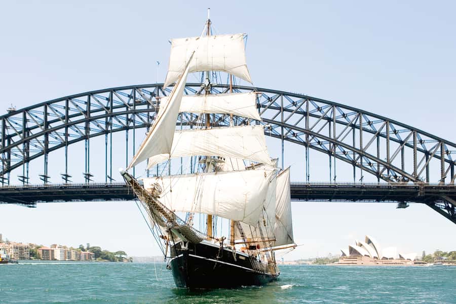 Sydney Harbour: Tall Ship Afternoon Cruise - Sailing Under Harbour Bridge