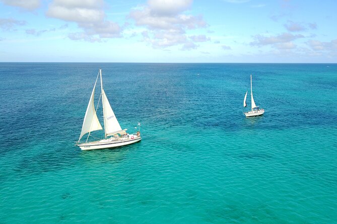Tropical Sailing Experience with BBQ Lunch or BBQ Dinner in Aruba - A four-hour sail built around Mangel Halto Reef