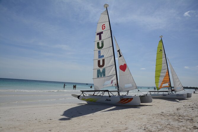 Tulum: Snorkeling and Private Sailing Tour - Sailing toward the Tulum ruins
