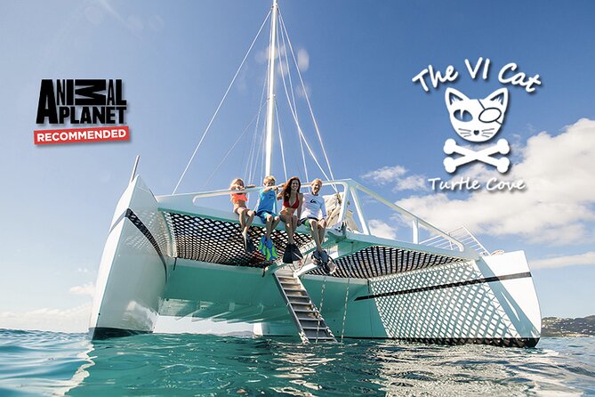 Turtle Cove Catamaran Snorkel and Sail at Little Buck Island STT - Little Buck Island is all about turtles