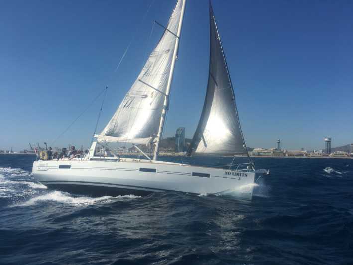Two Hour Luxury Sailing Experience with Open Bar - Leaving Barcelona behind on a 37-foot yacht