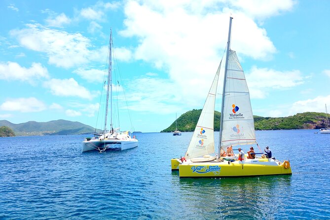 Two Hours of Sailing and Relaxation in the Bay of Saintes - Taking the helm, then stretching out on the trampoline