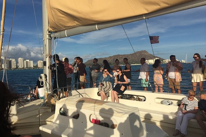 Waikiki Sunset Cocktail Sail with Open Bar - A social boat with changing energy