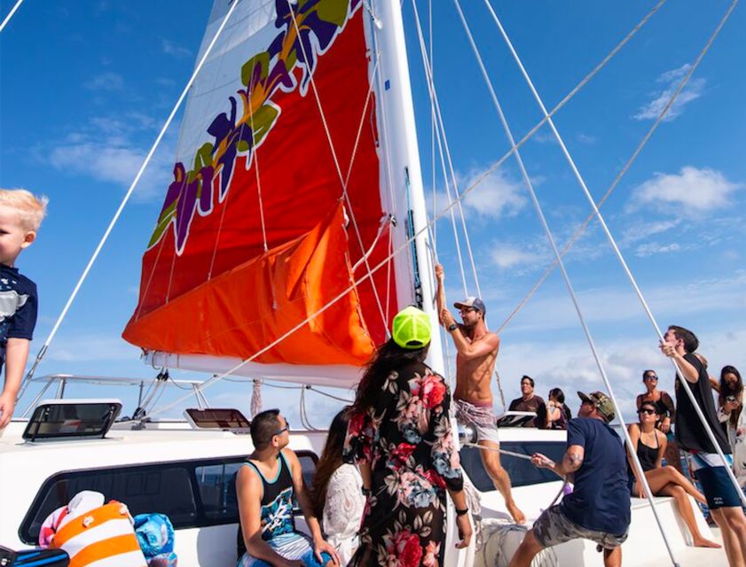Waikoloa Catamaran Snorkel & Sail Adventure with Lunch - Setting sail from Anaeho‘omalu Bay